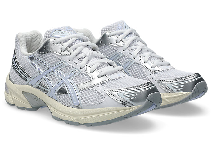 Asics Gel-1130 Womens White and Blue Fade Trainer Shoes