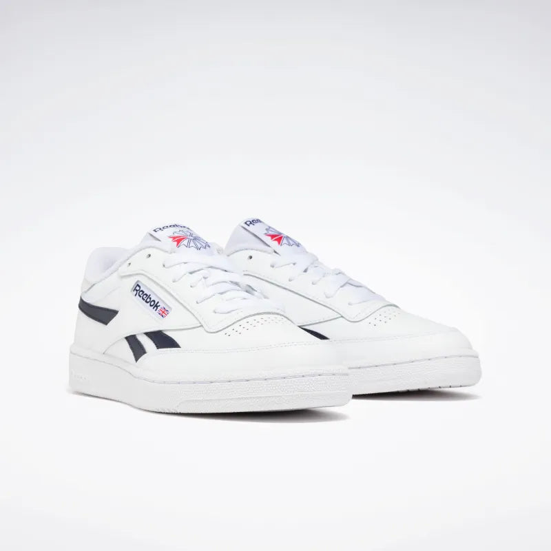 Reebok Womens Club C Revenge White Navy Sneakers