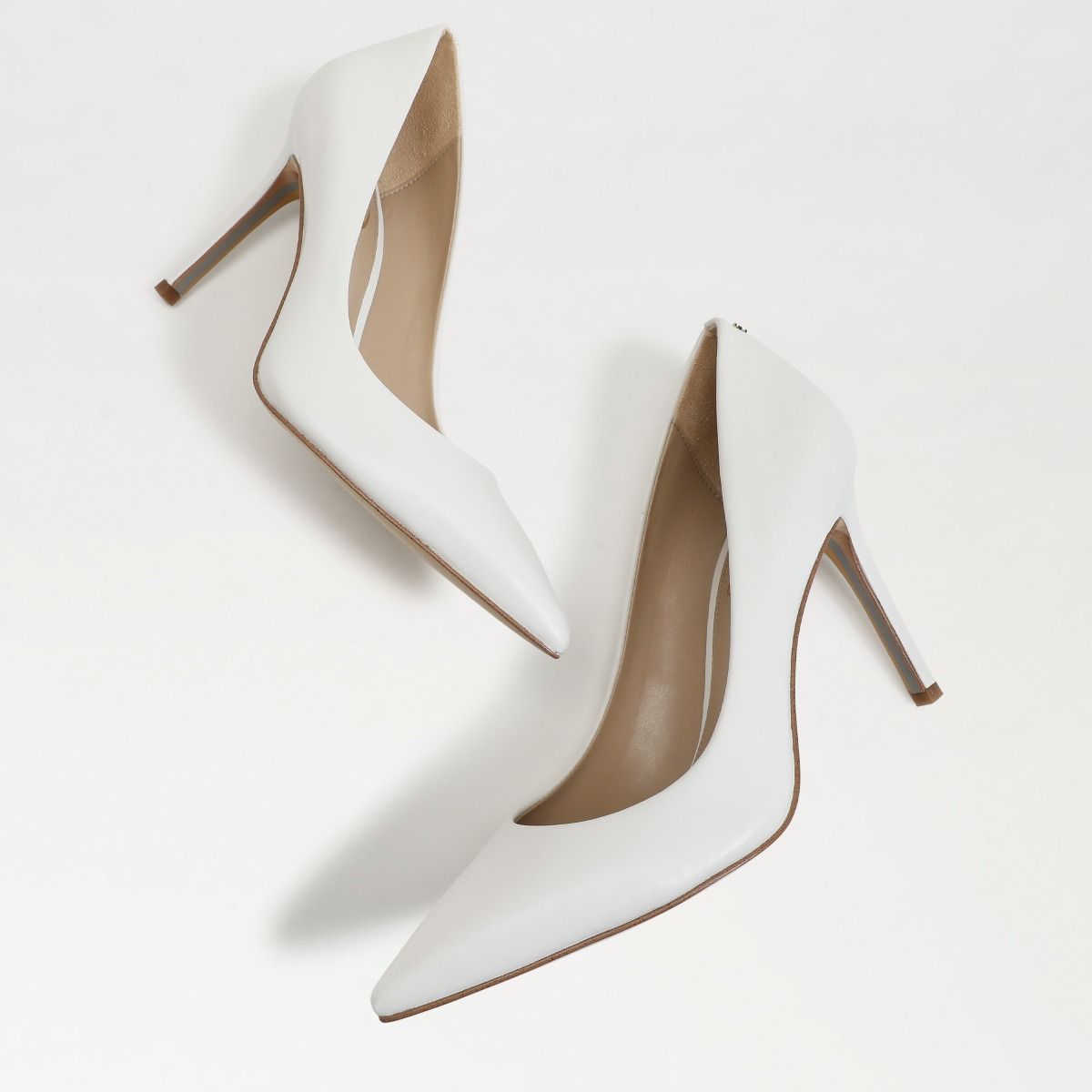 Sam Edelman Hazel Pointed Toe Bright White Heels
