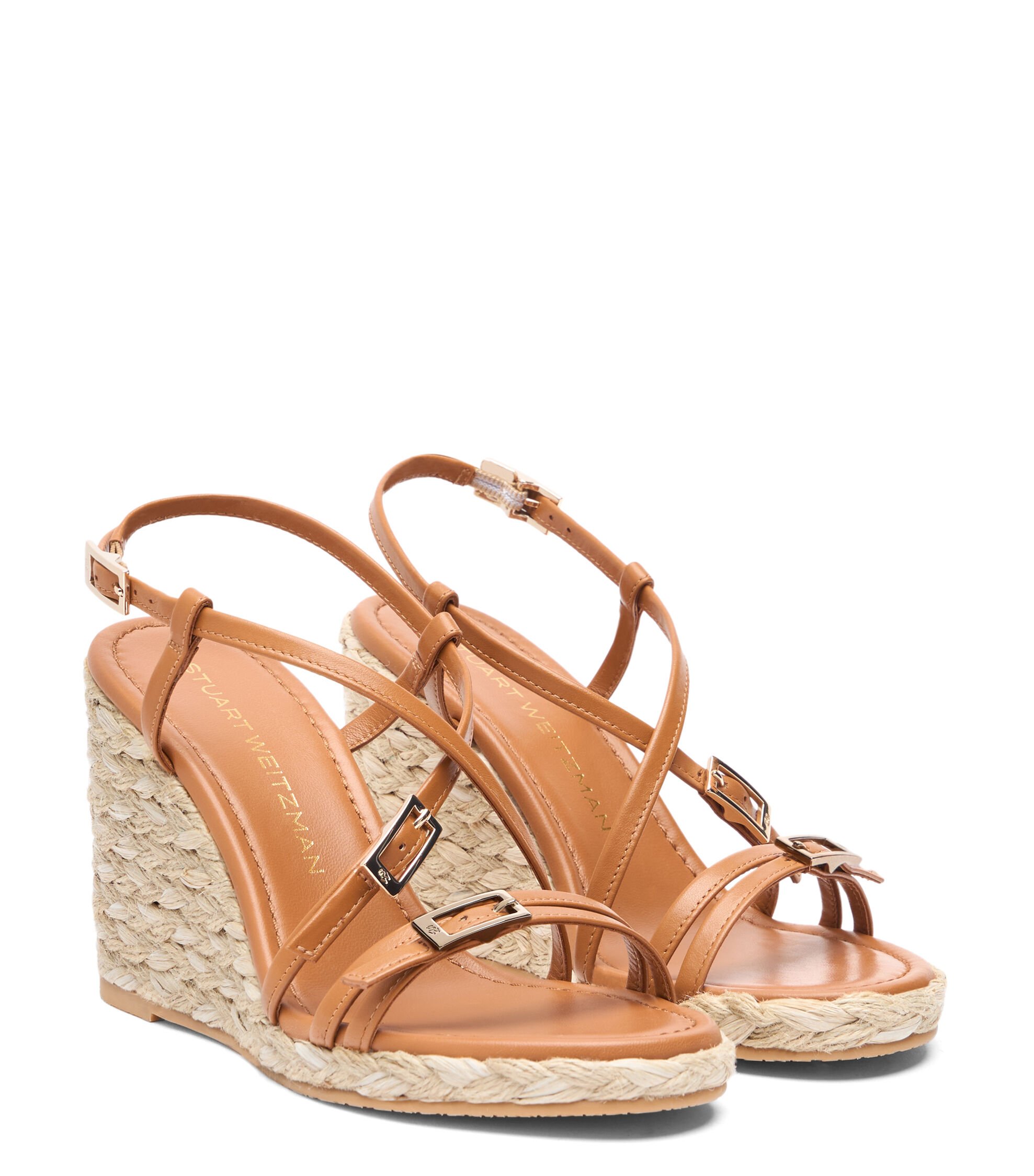 Stuart Weitzman Georgie Macchiato: Natural Espadrille Wedge