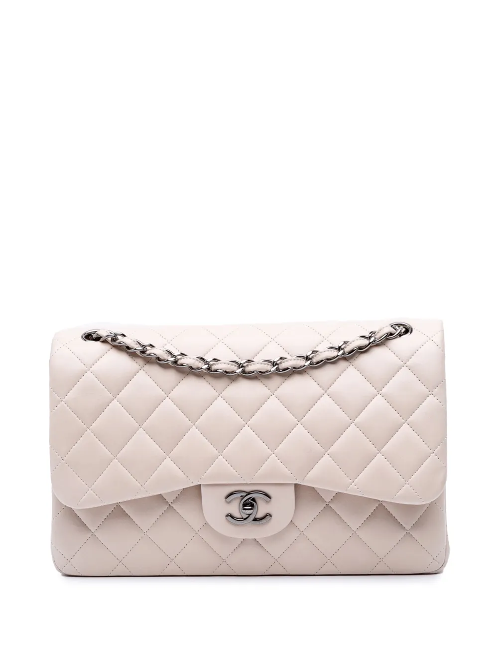 Chanel Pre-Owned 2011 Jumbo Classic Lambskin Double Flap Shoulder Bag