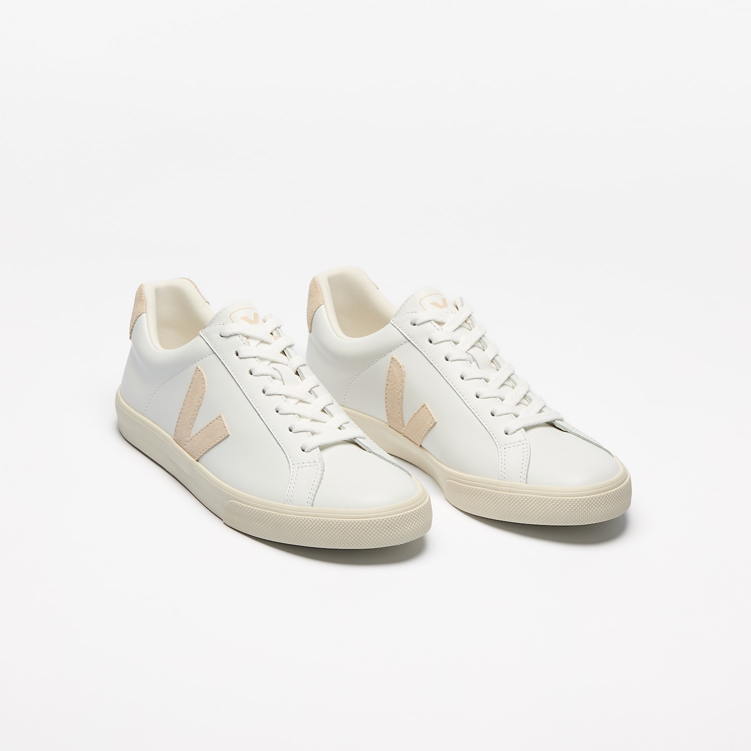 Veja Esplar Logo White Leather Sneakers Trainers